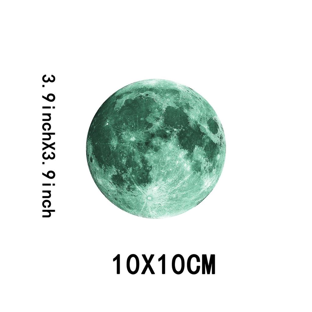 Светящиеся наклейки на стену «Луна и планеты» для детских комнат