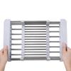 Kitchen Draining Rack Household Stainless Steel Retractable Sink Rack Shelf Cutlery Thickerstorage Dish Organising Shelf