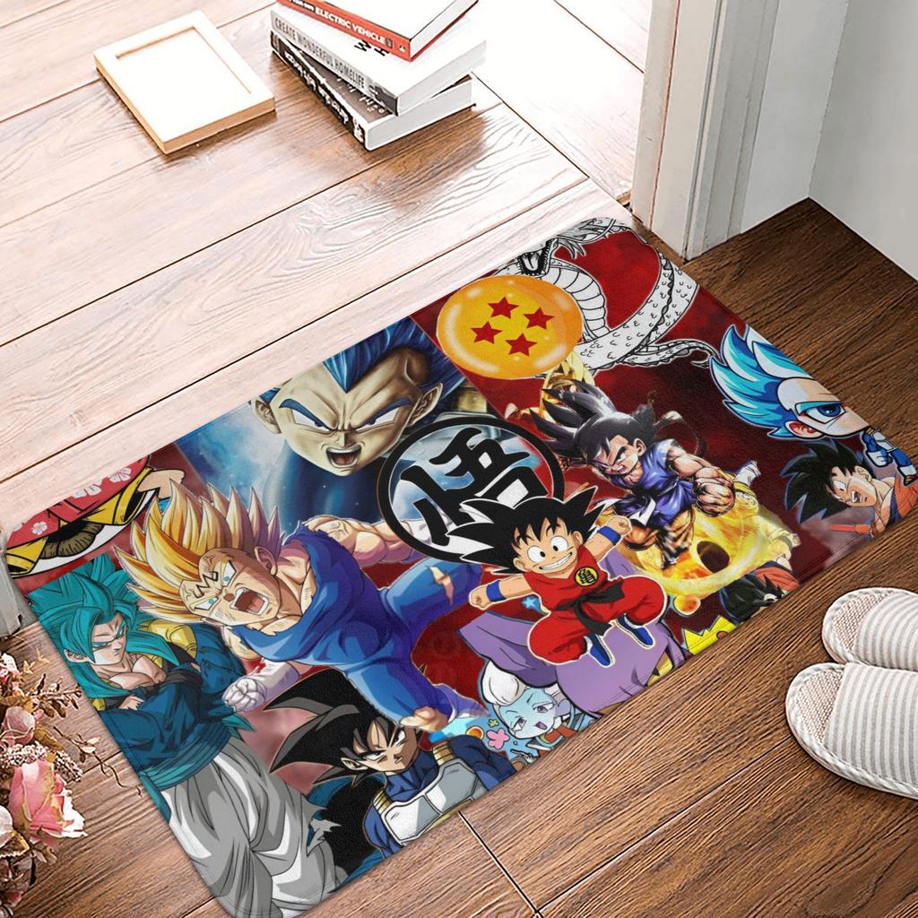 Goku Anime Dragon Ball Doormat Mat Anti-Slip Kitchen Bathroom Toilet Rug Carpet 40*60cm