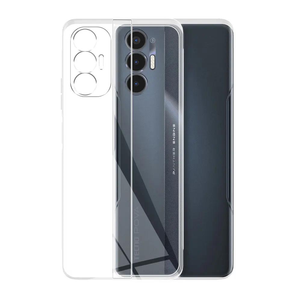 Для Tecno Pova 3 Чехол LF7n 6.9" Ультратонкий силиконовый мягкий TPU прозрачный задний чехол Чехол для Tecno Pova 3 Чехол для Tecno Pova3 Fundas