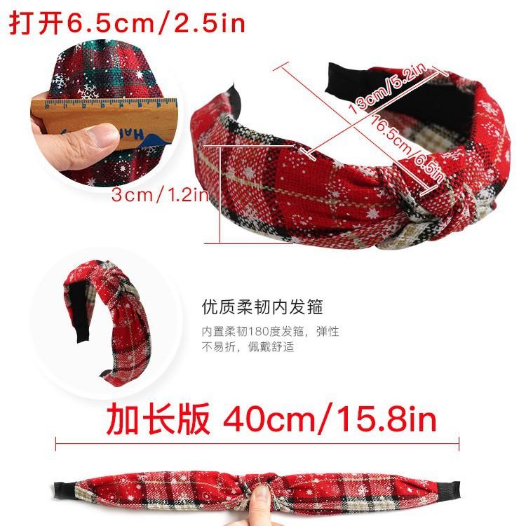 Christmas Headband Autumn And Winter Hair Hole Women'S Headband Christmas Head Buckle Embossed Hairpin Christmas Hair Accessories Headgear