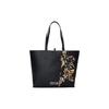 Золотой Логотип Классический Принт Шарф Сумка-тоут Женские сумки-тоут Черный 74VA4BAF-ZS467-899