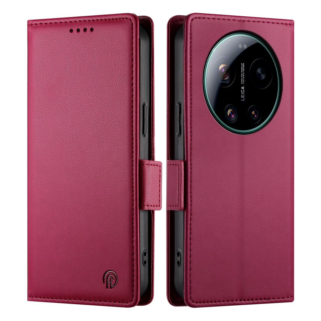 CASENEO Для Realme 14 5G Магнитный чехол Съемный кожаный кошелек-чехол для телефона