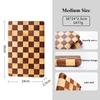 Solid Wood Cutting Board Household Use Wooden Double Colors Anti-skid Cutting Board Mosaic Chopping Pad Food Tray Kitchen Items