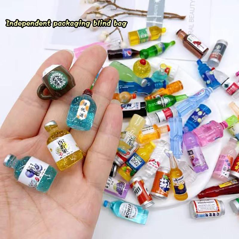 Mini Independent Packaging Blind Bag Style Random Kawaii Blind Box Surprise Cartoon Bottle Food Blind Bag Birthday Party Favors
