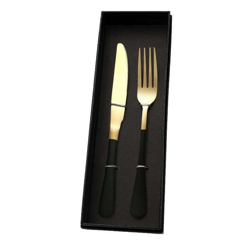 Посуда из нержавеющей стали, нож и вилка, подарочный набор, нож и вилка для стейка, посуда в стиле вестерн, подарок компании