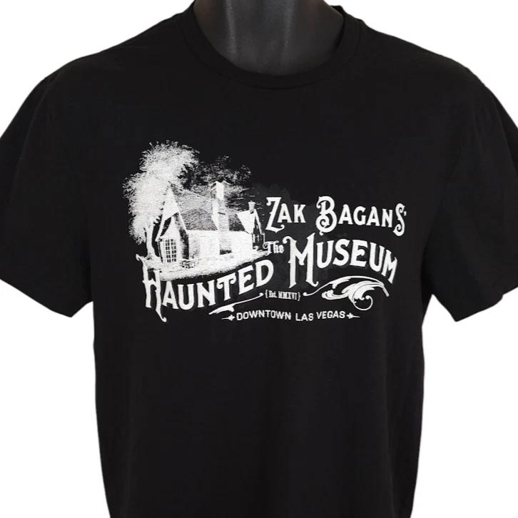 Футболка Zak Bagans Haunted Museum Мужская Размер Medium Черная Сувенир из Лас-Вегаса США