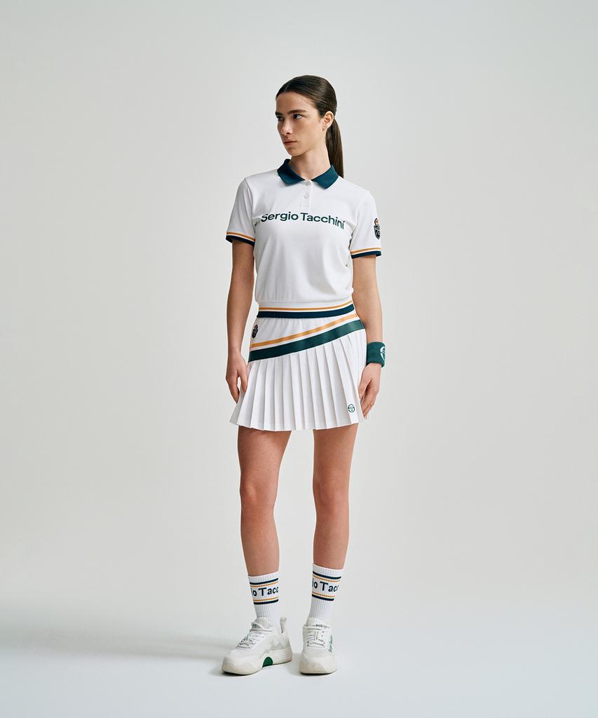 SERGIO TACCHINI Женская плиссированная юбка Mc Scratch Staff (белый)