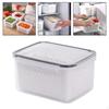 Refrigerator Preservation Storage Box Multipurpose Fridge Container with Drain Basket Vegetable