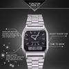 Fashion Unisex G Style Watches Mens Stainless Steel LED Digital Dual Display Clock Unisex Waterproof Sports Quartz Watch