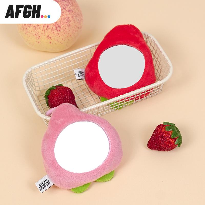 KAKAO FRIENDS Райан Лев Фруктовый Плюшевый Ручной Зеркальце и Брелок-Шарм для Сумки