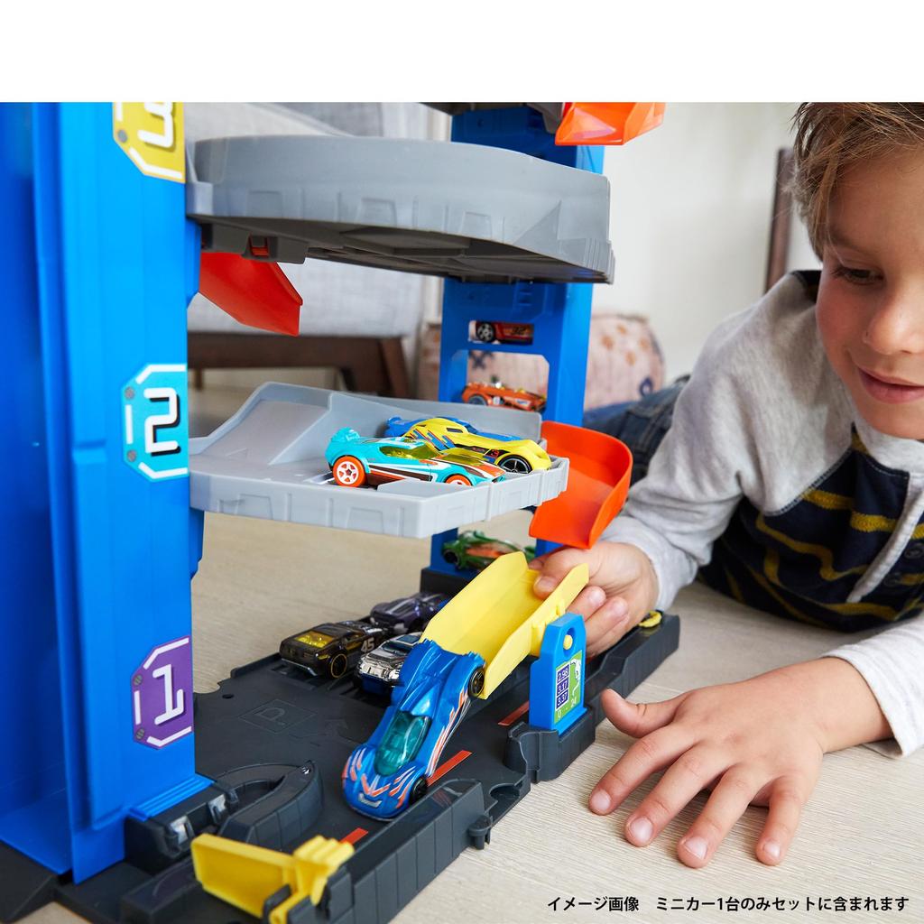 Мини-машинка Hot Wheels Parking Building возрастом 1 год и GNL70 [1 включено] [4 вверху] [Настоящее время]