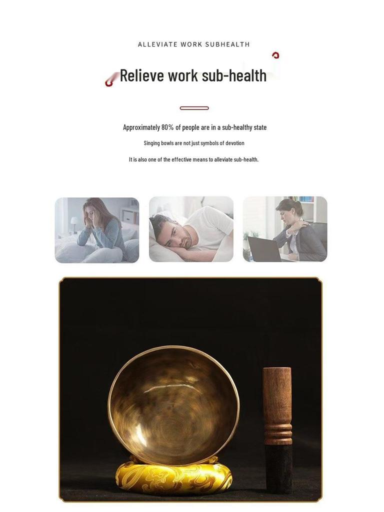 Nepal Full Moon Bronze Singing Bowl for Meditation, Mindfulness, Yoga, Sound Healing, and Ear Cleaning