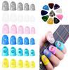 Silicone Guitar Fingertip Protector with Guitar 30 Pieces Fingertip Protective Cover 20 Pieces Mixed Colorful Guitar 5 Sizes Finger Guards for Ukulele