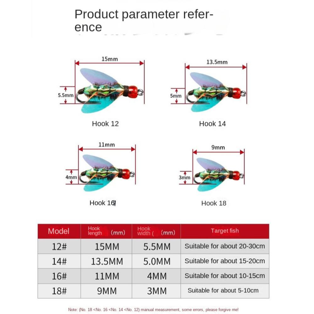 Набор из 10 штук приманок для нахлыстовой рыбалки, биомиметические приманки, блесны, плавающие воблеры, мушки для нахлыстовой рыбалки