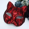 Элегантная Маска-Маскарадная Маска с Кружевом и Змеиным Узором Лица Кошки Для Маскарадов, Балов, Хэллоуина и Косплея