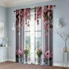 2pcs, Curtain Fabric Window View Polyester (without Rod) Decorations For Home for Living Room, Bedroom, and Home Decor