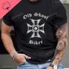 Футболка с изображением Иисуса из хлопка, новая футболка Schwarzes, футболка Old School Biker Iron Cross Skull Kreuz Dk109, футболка Ride To Live Motorcycle