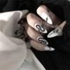 Nail Decoration Artificial Nail Art Tips False Nail Snake Pattern Long Stiletto Fake Nails