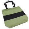 Cotton Tote Bag Two-Tone Green Black 10oz 38x42x12cm