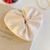 Love Large Satin Hair Scrunchies Cloth Exaggerated Hair Ring Fashion Heart Hair Rope  Party