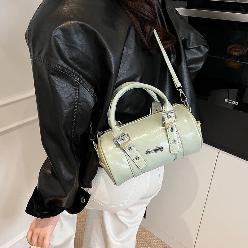 Handbag Women's New Bag Shoulder Messenger Bag Cylinder Bag