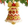 Рождественский колокольчик, DIY набор для вязания крючком, ручная работа, праздничные аксессуары для вязания крючком, простой набор для вязания для начинающих