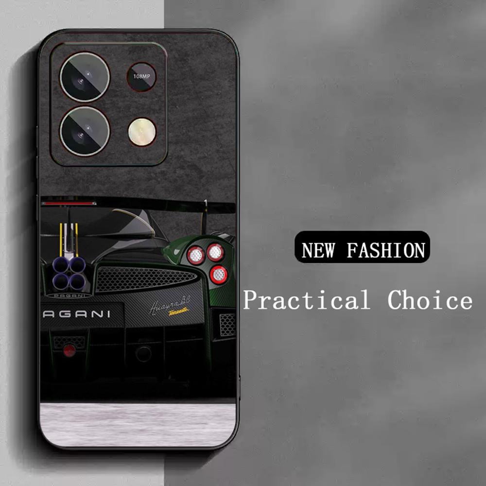 Super cool sports car poster pattern Phone Case For Redmi Note 14 13 12 11 Pro Plus S 5G 14C A3 Soft Black Phone Cover