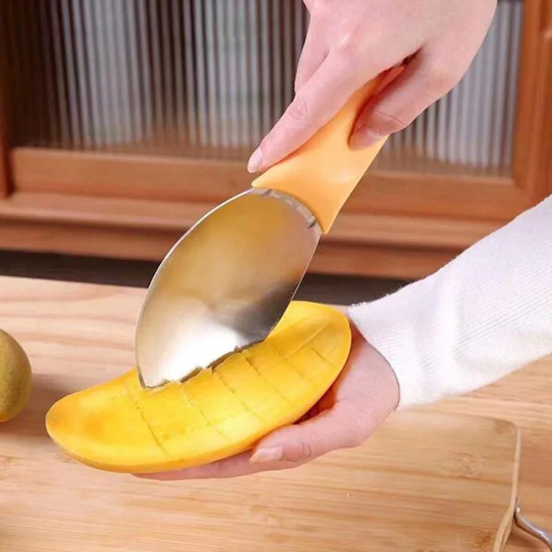 Mangos Knife Japanese Style Fruit Dicing Tools Multi-function Household Convenient Kitchen Accessories Scooping Fruits Gadget