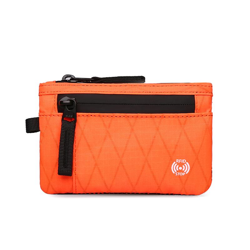 Rfid Держатель для кредитных карт Мужской короткий кошелек на молнии для монет X-Pac Мини дорожный кошелек Мужской тактический кошелек Кошелек для монет
