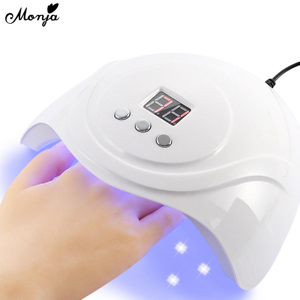 monja 72 Вт светодиодная лампа для сушки ногтей УФ-гель-лак набор для дизайна ногтей блестки пайетки основа верхнее покрытие наклейки декор инструменты для дизайна маникюра своими руками