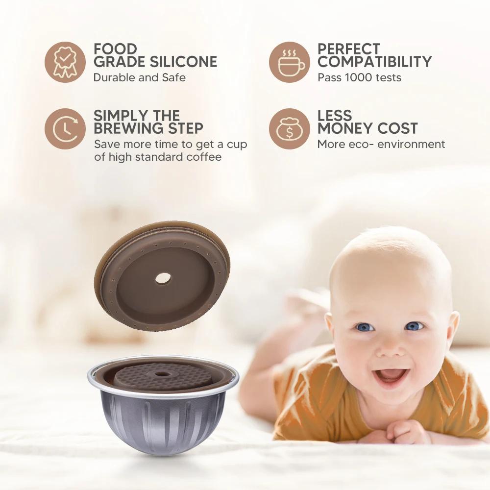 Многоразовая капсула Nespresso Vertuo Многоразовая крышка для капсулы Силиконовая крышка Многоразовые капсулы Nespresso для Nespresso Vertuoline & Vertuo