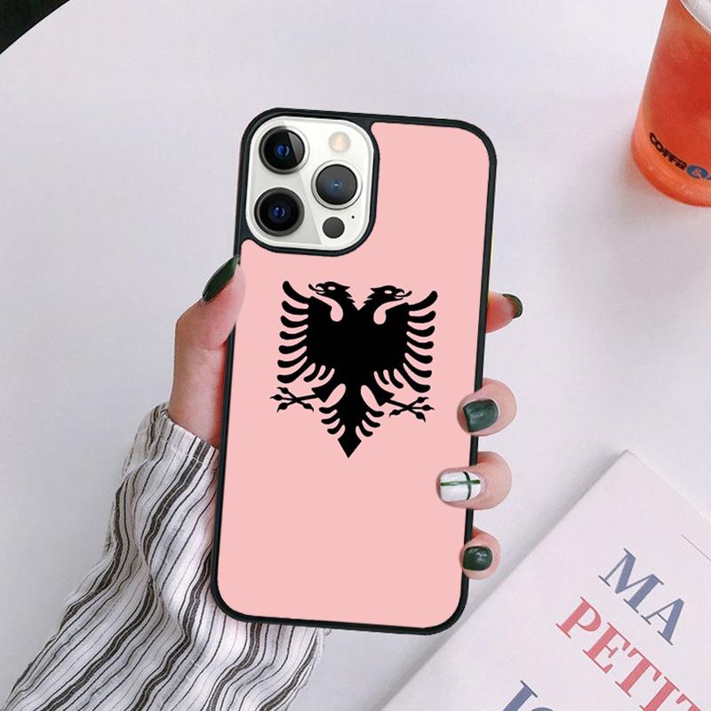 Albanian Flag Eagle Phone Case For iPhone 17 Air Plus Max Cover Shell for iPhone 17 Air 16 15 14 13 12 Pro Max