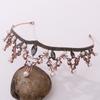 New Retro Rhinestone Bridal Headband Baroque Black Crown Pearl Inlaid Diamond Crown Tiara
