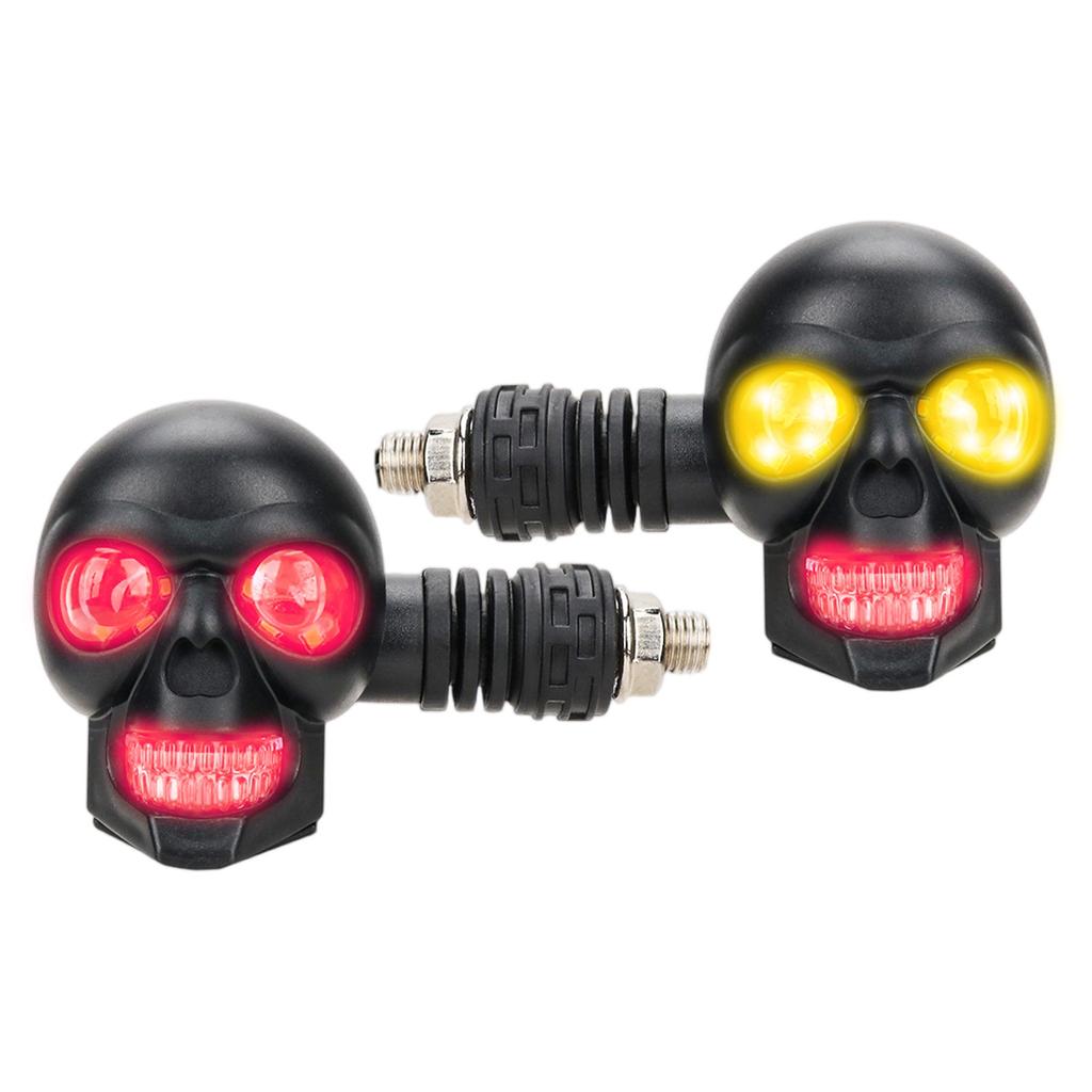 12V Черепа Мотоциклетные Поворотники LED Модифицированные Фары Мотоциклетные Вспомогательные Фонари Фонари для Обслуживания