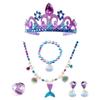 Mermaid Princess Accessories Set: Headband, Necklace, Bracelet, Ring, Earrings for Girls' Role-Play
