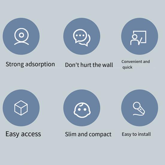 5/10 шт. Магнитный держатель пульта дистанционного управления, самоклеящийся настенный держатель для телевизора, кондиционера, пульта дистанционного управления, органайзер для домашнего офиса без отверстий