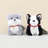 Cute Cartoon Dog Plush Toy Soft Husky Key Ring Poodle Stuffed Animal Keychain