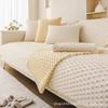 Plush Sofa Cushion Autumn And Winter Thickened Warm Non-Slip Seat Cushion Modern Living Room Leather Sofa Cover Cloth Towel