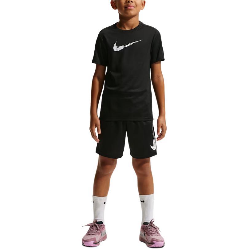 Nike Детские футболки Trophy 23 Series с логотипом, быстросохнущие, с круглым вырезом, с коротким рукавом IF2434-011