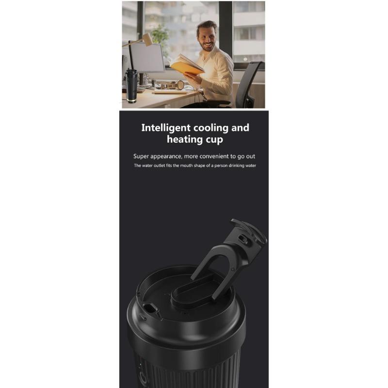 Контроль температуры, 12 В, интеллектуальная чашка для охлаждения и нагрева, нагрев из нержавеющей стали, умная чашка для путешествий