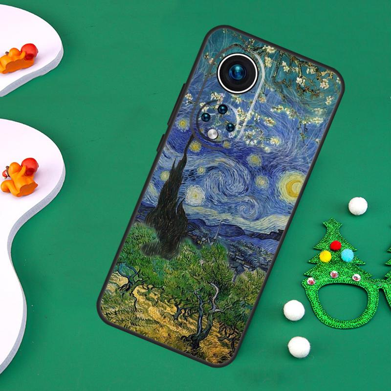 Oil Painting Van Gogh Case For Honor 200 Pro X9c X9b X9a X8a X8b X7a X6a X8 X9 50 70 90 Magic 5 6 7 Lite Cover