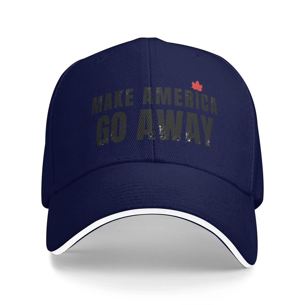 Make America Go Away Baseball Cap Tennis Skate Sun Hip Hop Hats FeUnisex Unisex yk Funny Design Snapback Cap