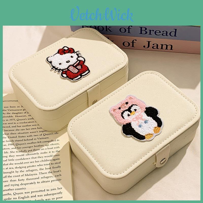 Sanrio Kt Cat Jewelry Storage Box With Leather Material For Gift Giving