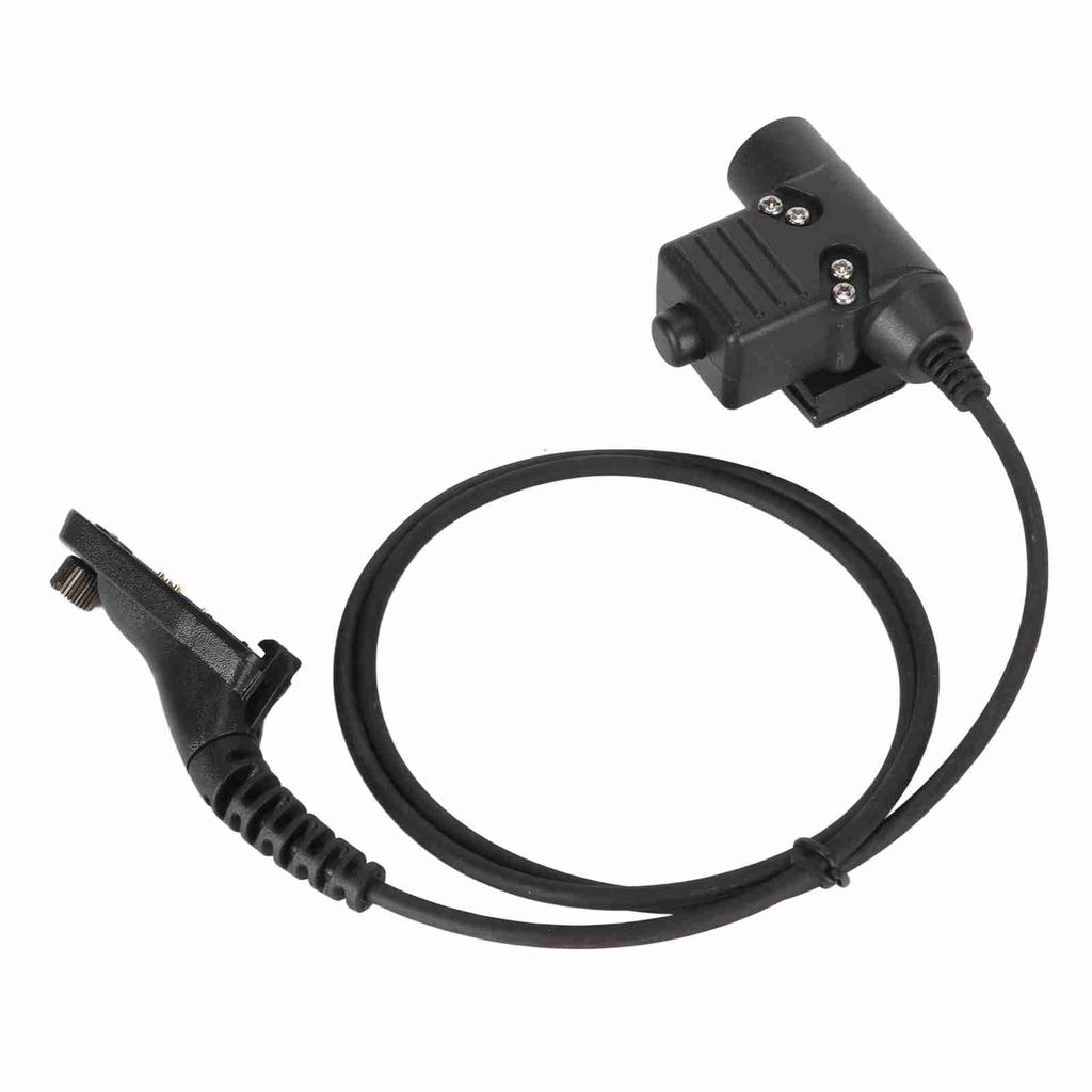 Walkie Talkie Headset Adapter Push To Talk Sturdy Metal Clip Replacement For Motorola APX Apx?4000