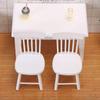 9 Styles Accessories 1/12 Dollhouse Mini Doll House Decoration Table Furniture Toys Simulation Chair Wooden Table
