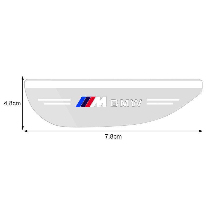 2 шт. Наклейка на зеркало заднего вида автомобиля Дождевая бровь Автомобильное боковое зеркало Дождезащитная накладка Для BMW M E34 E36 E60 E90 E46 E39 E70 F10 F20 F30 X5 X6 X1 M3 M5 M6