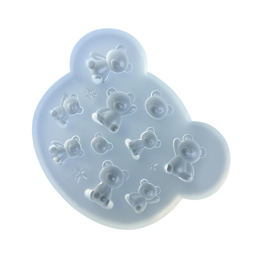 Practical Silicone Small Bear Accessories Mould Unique Epoxy Resin Jewelry Making Molds for Crafting Enthusiasts
