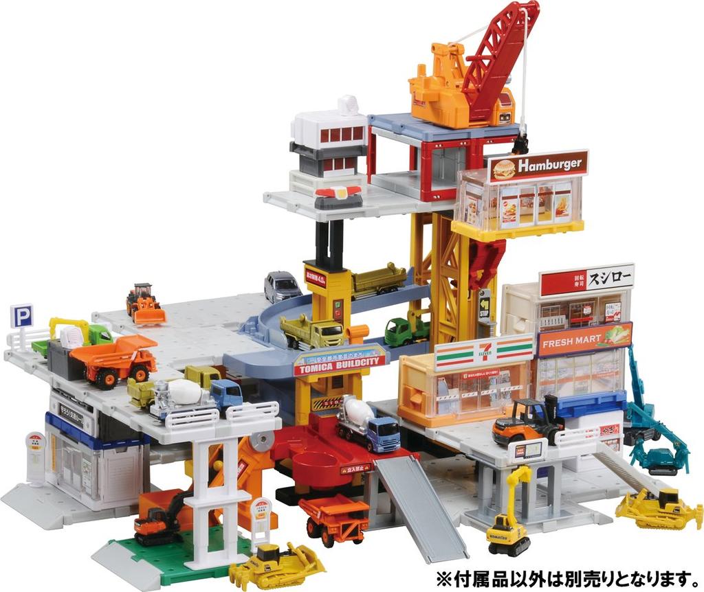 Tomica Tomica Town Build City Power Crane Construction Site Unisex