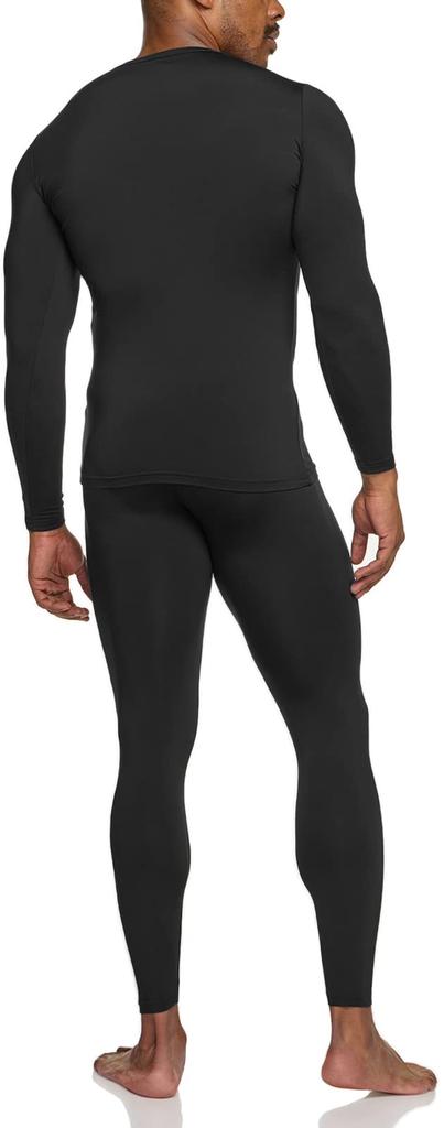 Tesla Heattech Top and Bottoms and Winter Insulated Underwear for Snowboarding and Warm Windproof Front Men's [Insulated, Moisture-Wicking, Stretchy]